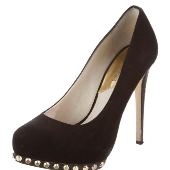 Michael Michael Kors 💯 Authentic 
Embellished Round-Toe Pumps - Picture 1 of 7